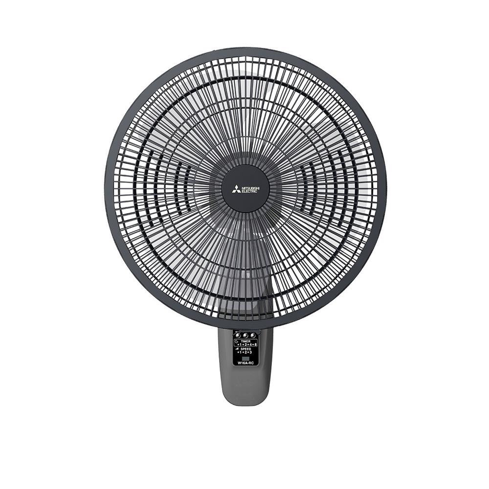 พัดลมติดผนัง 16 นิ้ว MITSUBISHI W16A-RC CY-GY สีเทา