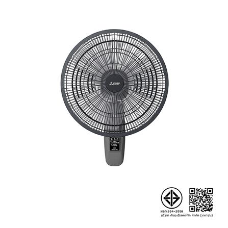 พัดลมติดผนัง 16 นิ้ว MITSUBISHI W16A-RC CY-GY สีเทา_3