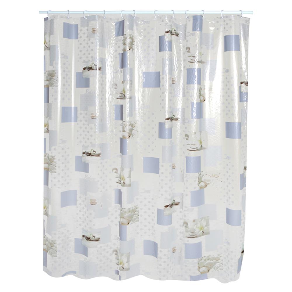 ม่านห้องน้ำ PVC WSP SCP-2/B5129 180X180 ซม.