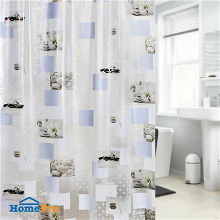 ม่านห้องน้ำ PVC WSP SCP-2/B5129 180X180 ซม._3