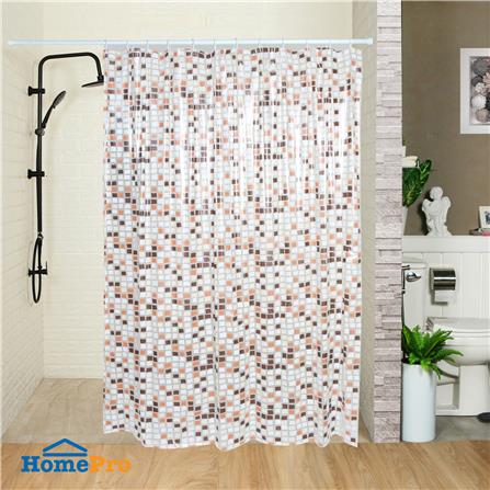 ม่านห้องน้ำ PVC WSP SCP-2/B5128 180X180 ซม._4