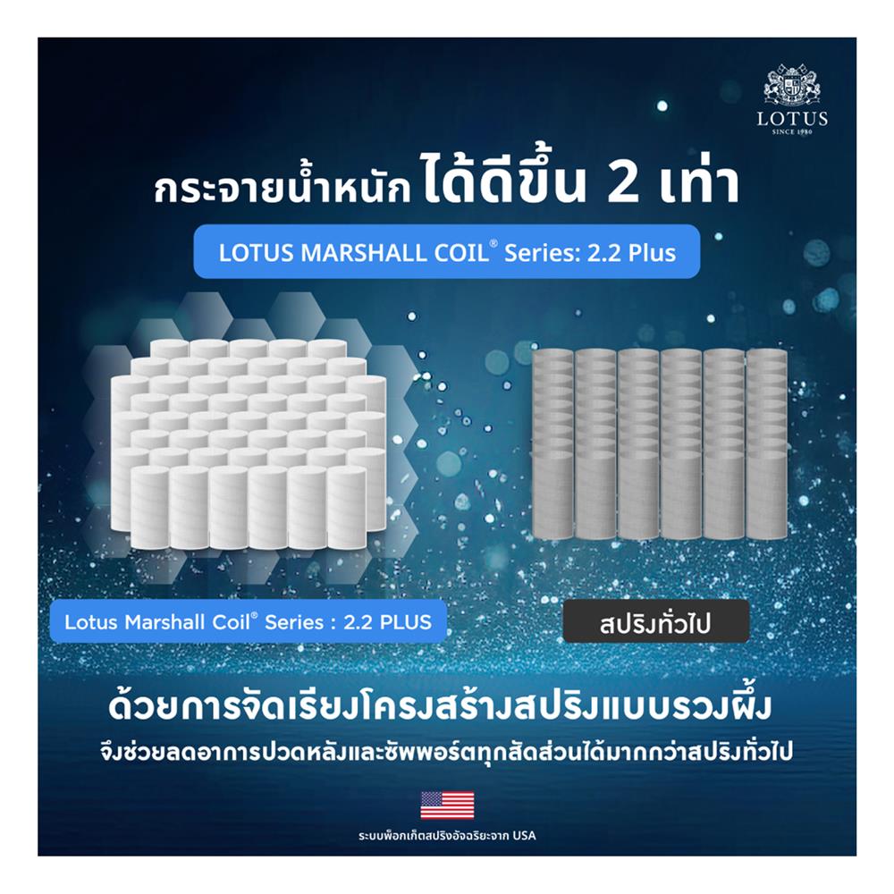ที่นอน 3.5 ฟุต LOTUS ASLEEP III (พร้อมหมอนหนุน 1 ใบ)