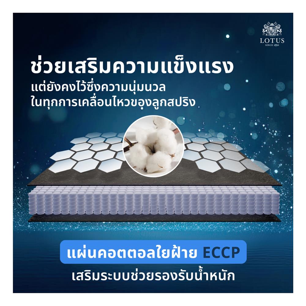 ที่นอน 3.5 ฟุต LOTUS ASLEEP III (พร้อมหมอนหนุน 1 ใบ)