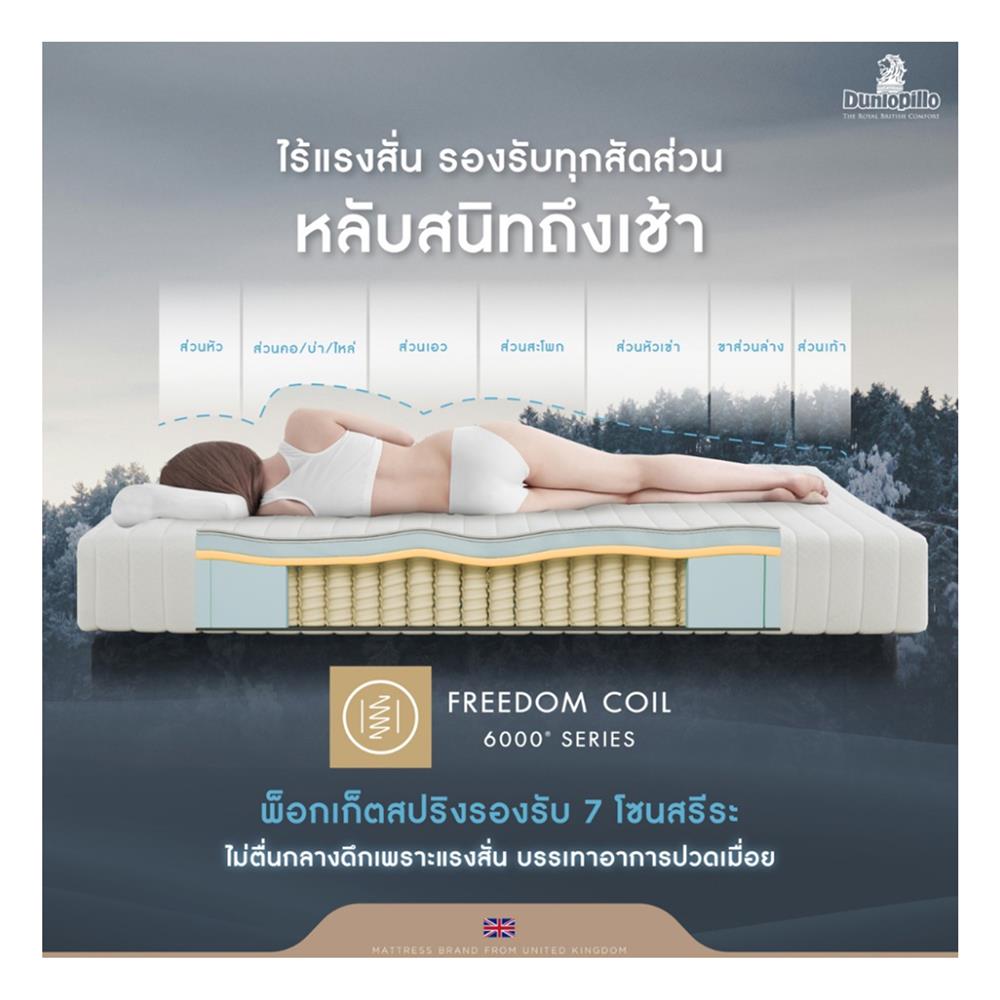 ที่นอน 3.5 ฟุต DUNLOPILLO VENUS (พร้อมหมอนหนุน 1 ใบ)