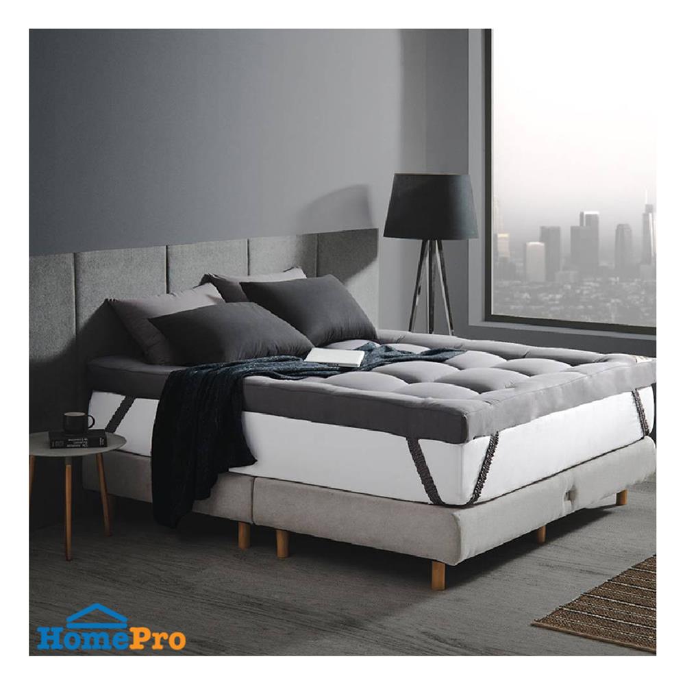 แผ่นรองนอน 6 ฟุต WOODFIELD WARRANT สี GREY