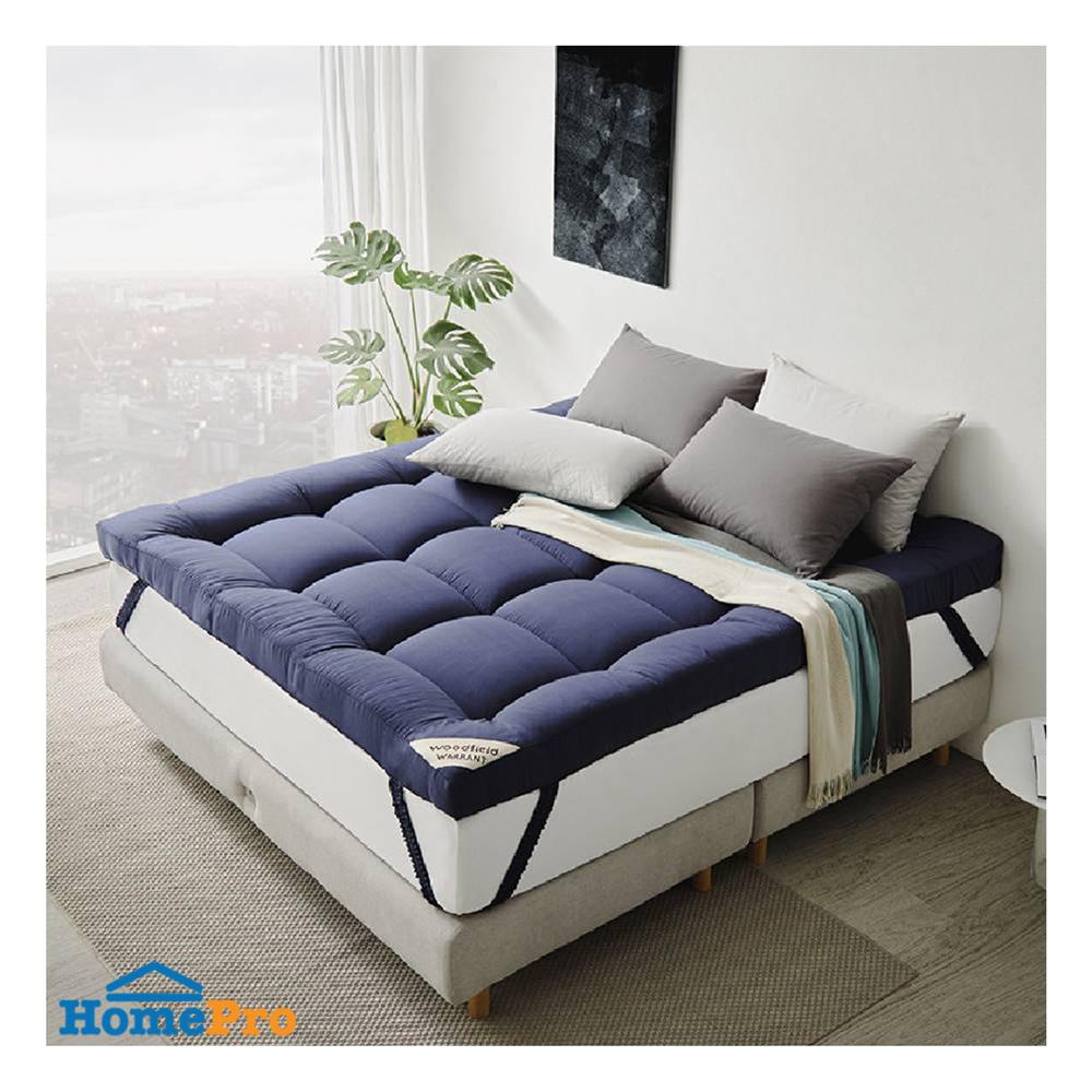 แผ่นรองนอน 5 ฟุต WOODFIELD WARRANT สี NAVY BLUE