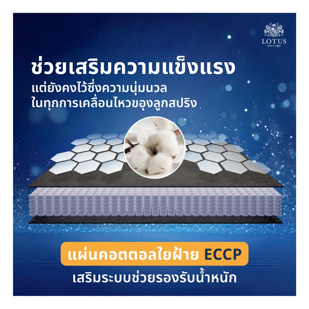ที่นอน 3.5 ฟุต LOTUS ASLEEP I (พร้อมหมอนหนุน 1 ใบ)