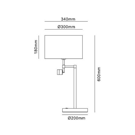 ไฟตั้งโต๊ะ LED CARINI MT15-3682 3 วัตต์ สีขาว/เงิน_7