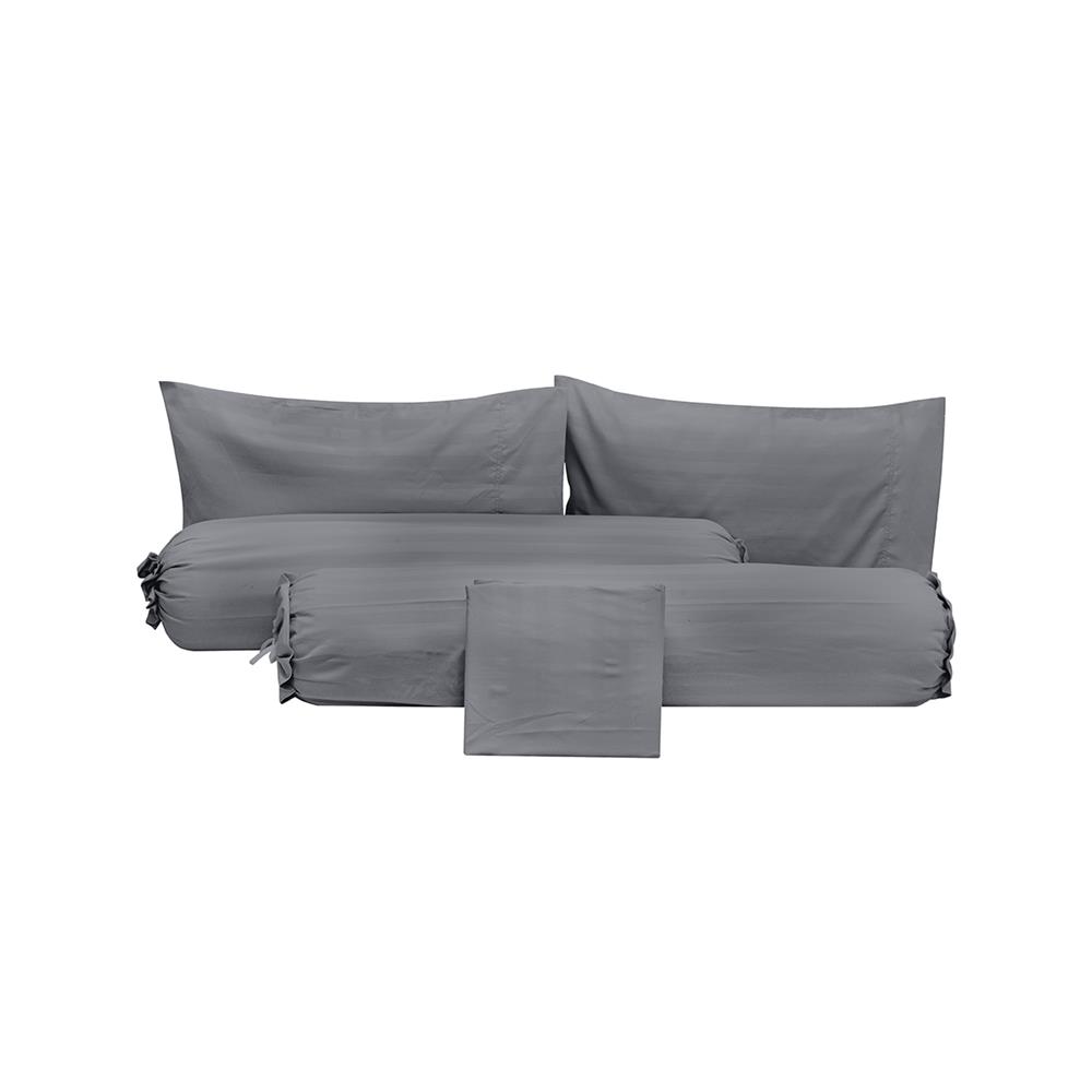 ชุดผ้าปูที่นอน 6 ฟุต (ชุด 5 ชิ้น) PICASSO CLASSIC STYLE สี GREY