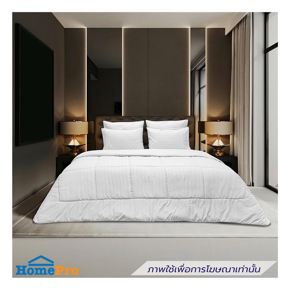 ชุดผ้าปูที่นอน 6 ฟุต (ชุด 5 ชิ้น) PICASSO CLASSIC STYLE สี WHITE