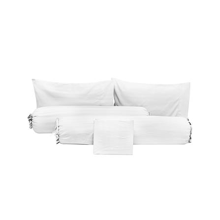 ชุดผ้าปูที่นอน 6 ฟุต (ชุด 5 ชิ้น) PICASSO CLASSIC STYLE สี WHITE_1