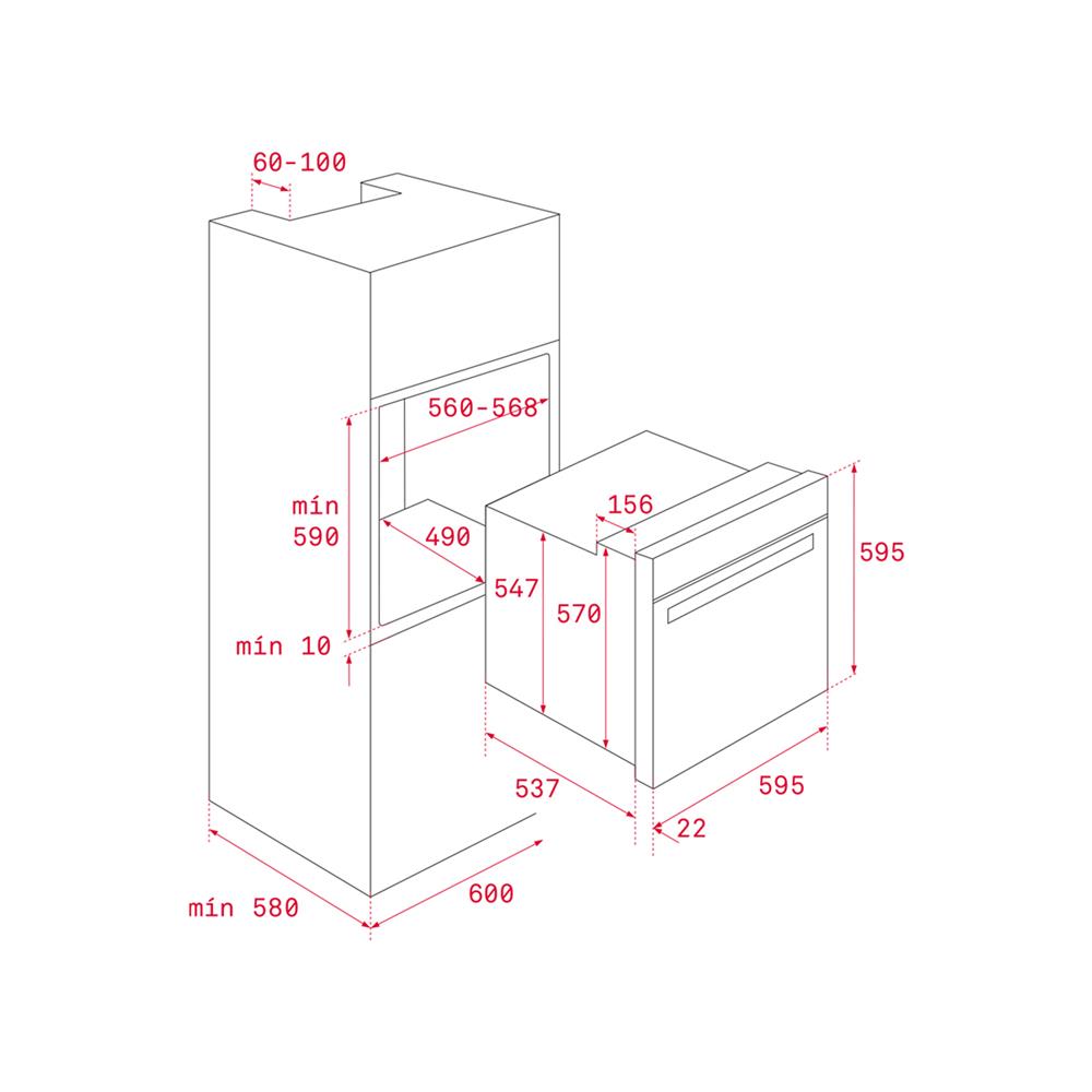 เตาอบฝังดิจิตอล TEKA HLB 8380 FBK E04