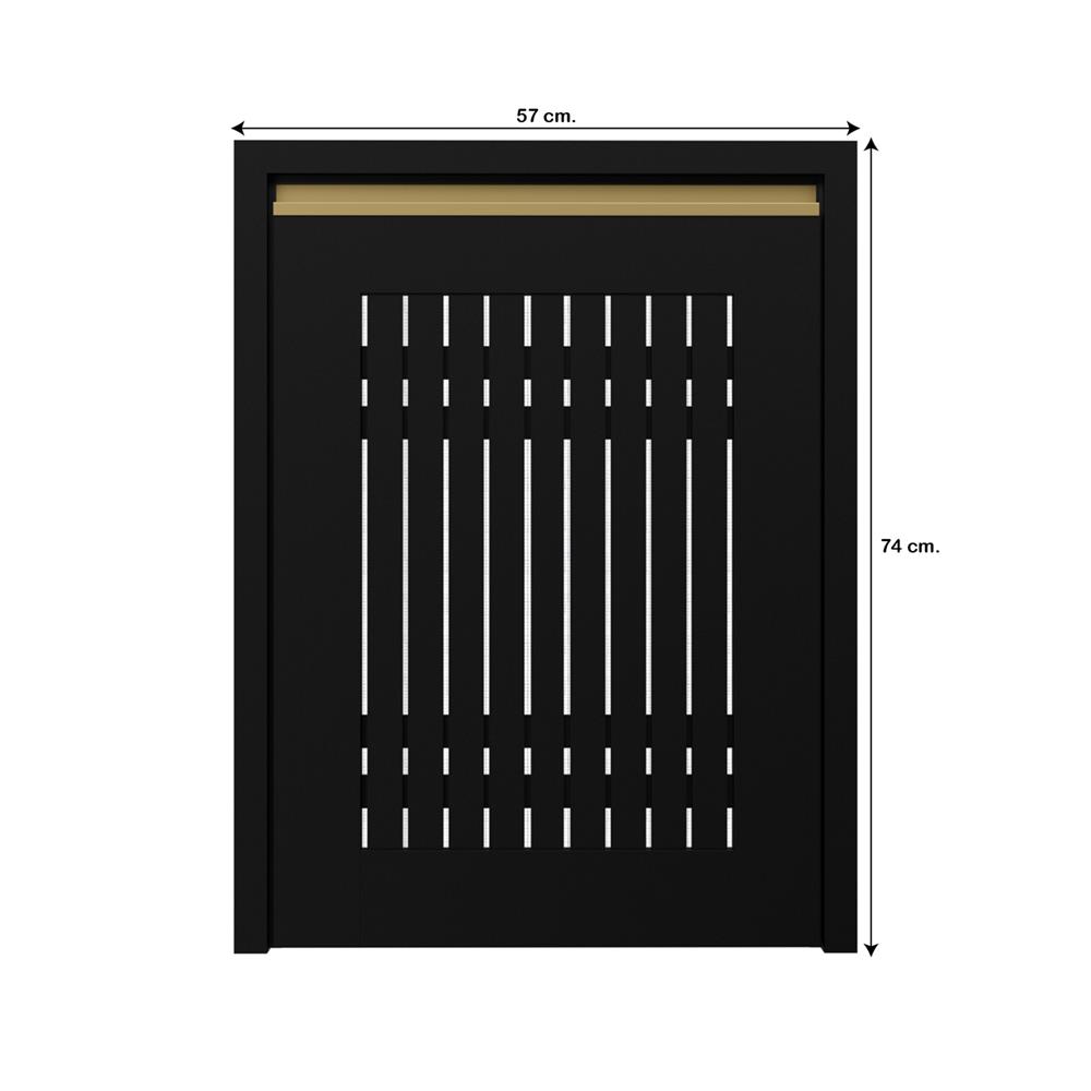 บานถังแก๊ส JUPITER JUVENTAS 57x74 ซม. สีดำ