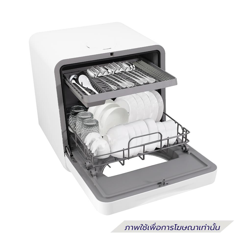 เครื่องล้างจานตั้งโต๊ะ LUCKY FLAME  DT-A57(W) สีขาว