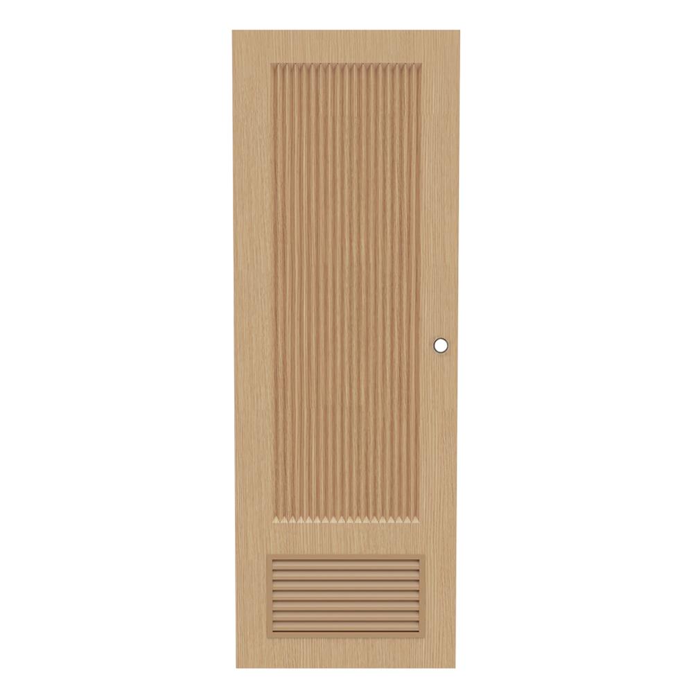 ประตูห้องน้ำ UPVC เจาะลูกบิด AZLE PZL05 70x200 ซม. สี NATURAL ASH WOOD_0