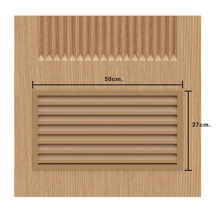 ประตูห้องน้ำ UPVC เจาะลูกบิด AZLE PZL05 70x200 ซม. สี NATURAL ASH WOOD_9