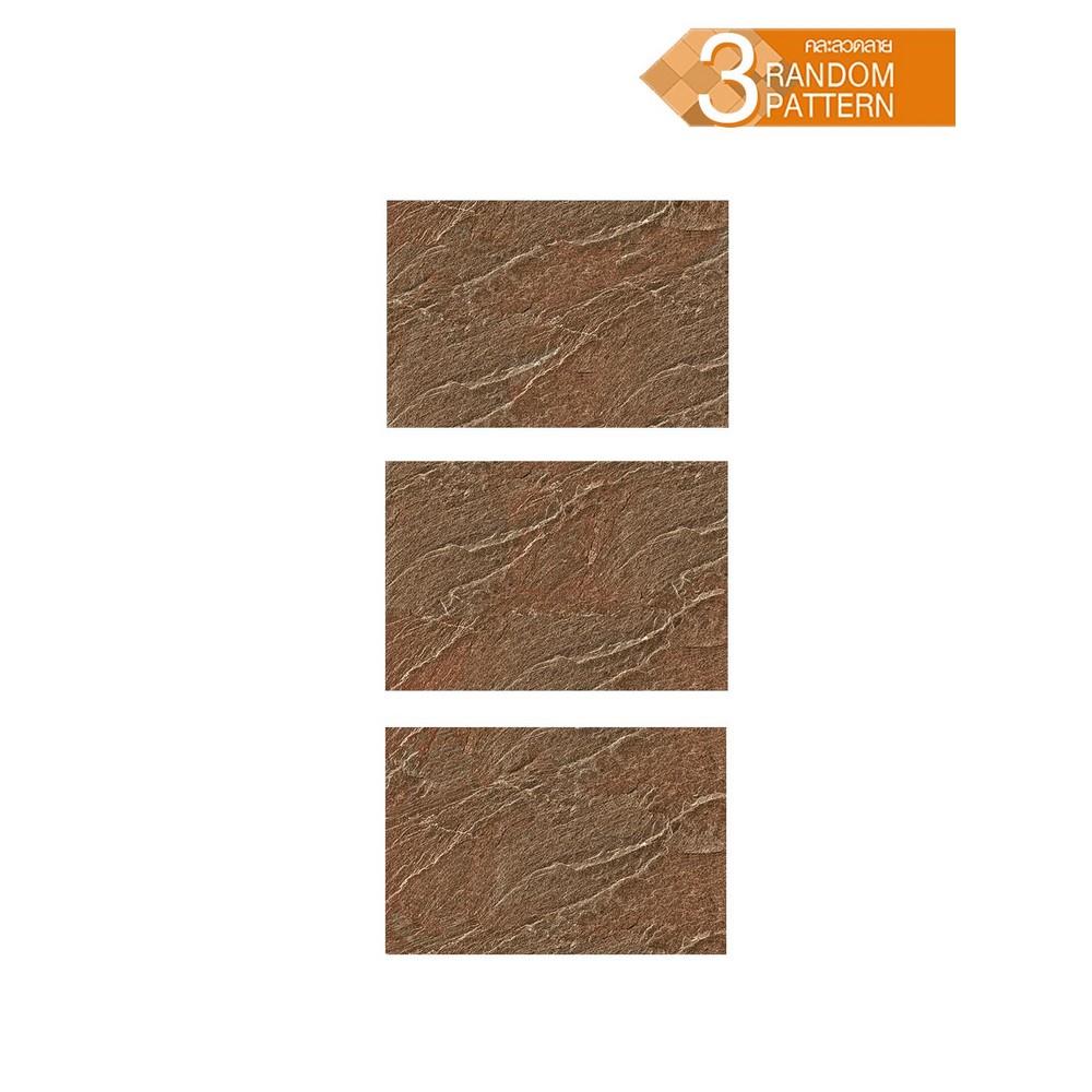 กระเบื้องพื้น 40x60 ซม. TARA รัสติกร็อค น้ำตาลเข้ม PM 1.2 ตร.ม.