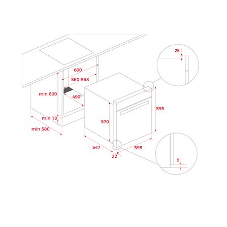 เตาอบฝังดิจิตอล TEKA HLB 8550 SC BK E04 70 ลิตร_7