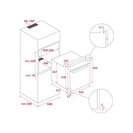 เตาอบฝังดิจิตอล TEKA HLB 8408 BK EASY STEAM_6