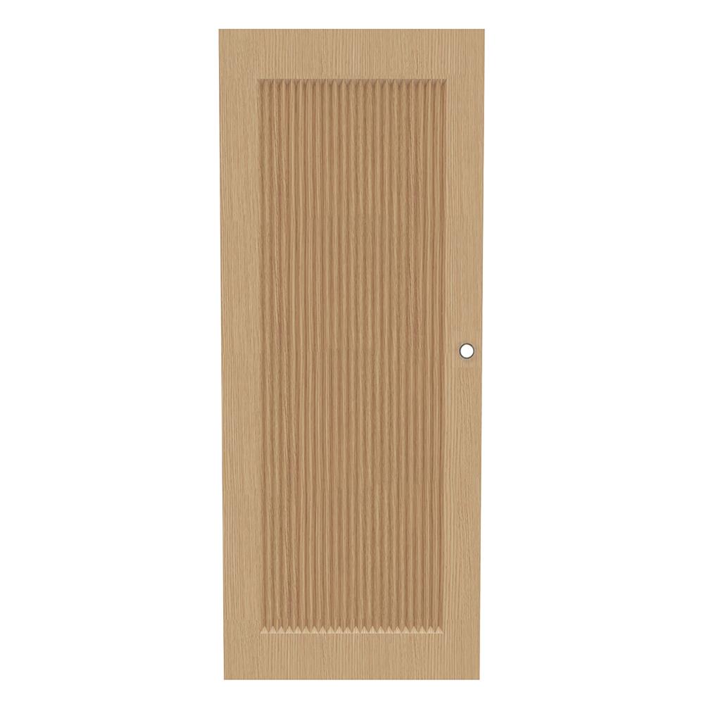 ประตูภายใน UPVC เจาะลูกบิด AZLE PZ05 80x200 ซม. สี NATURAL ASH WOOD_0