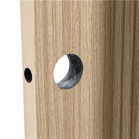 ประตูภายใน UPVC เจาะลูกบิด AZLE PZ05 80x200 ซม. สี NATURAL ASH WOOD_4