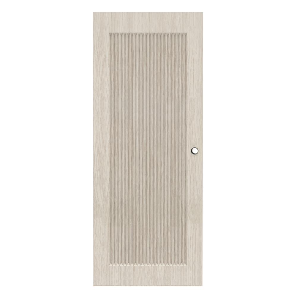 ประตูภายใน UPVC เจาะลูกบิด AZLE PZ05 80x200 ซม. สี WHITE GRAY_0