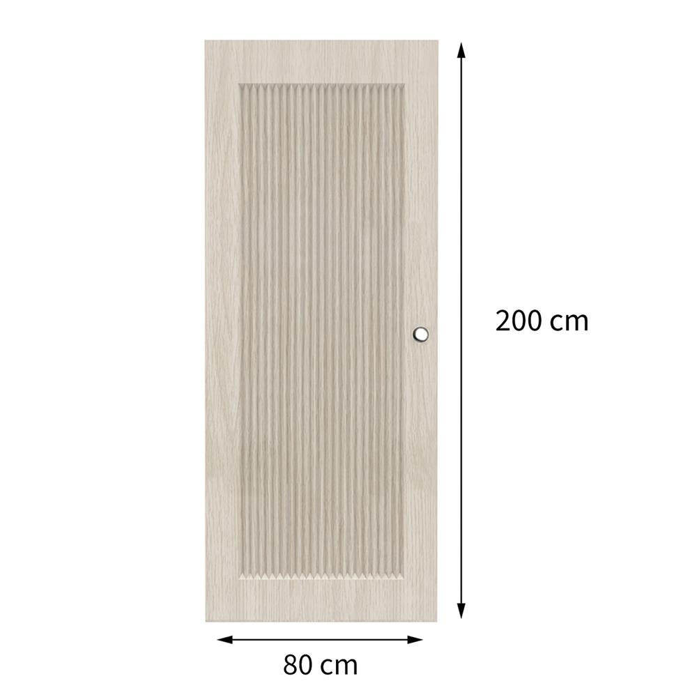 ประตูภายใน UPVC เจาะลูกบิด AZLE PZ05 80x200 ซม. สี WHITE GRAY