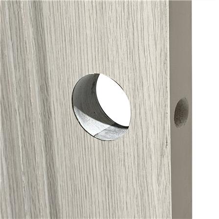 ประตูภายใน UPVC เจาะลูกบิด AZLE PZ05 80x200 ซม. สี WHITE GRAY_4