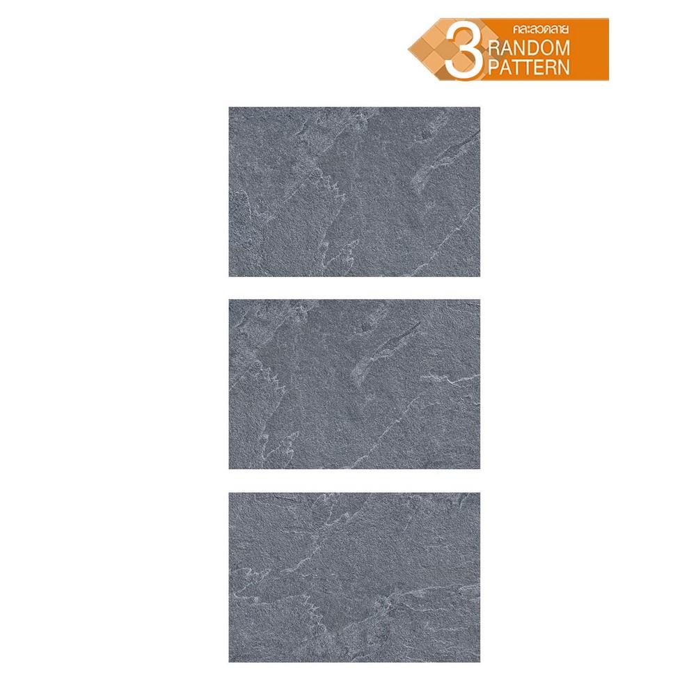กระเบื้องพื้น 40x60 ซม. TARA รัสติกร็อค เทาเข้ม PM 1.2 ตร.ม.