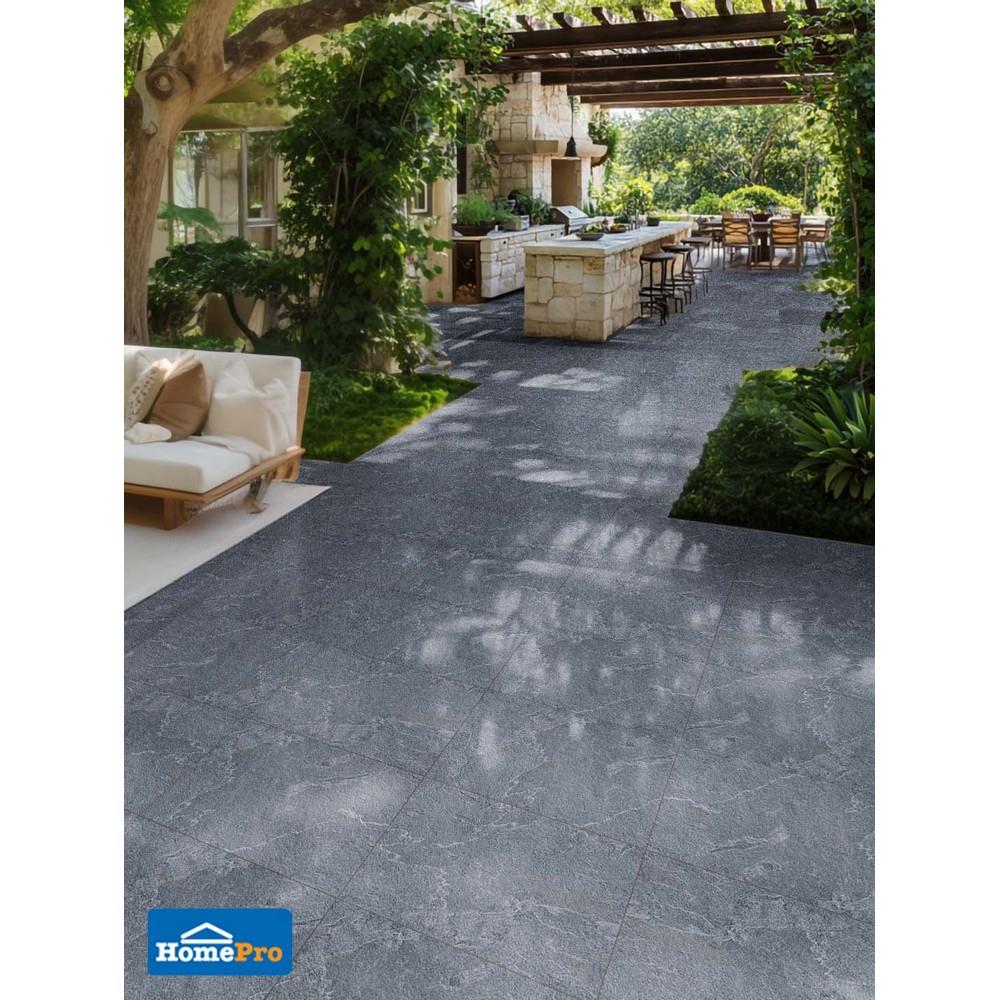 กระเบื้องพื้น 40x60 ซม. TARA รัสติกร็อค เทาเข้ม PM 1.2 ตร.ม.