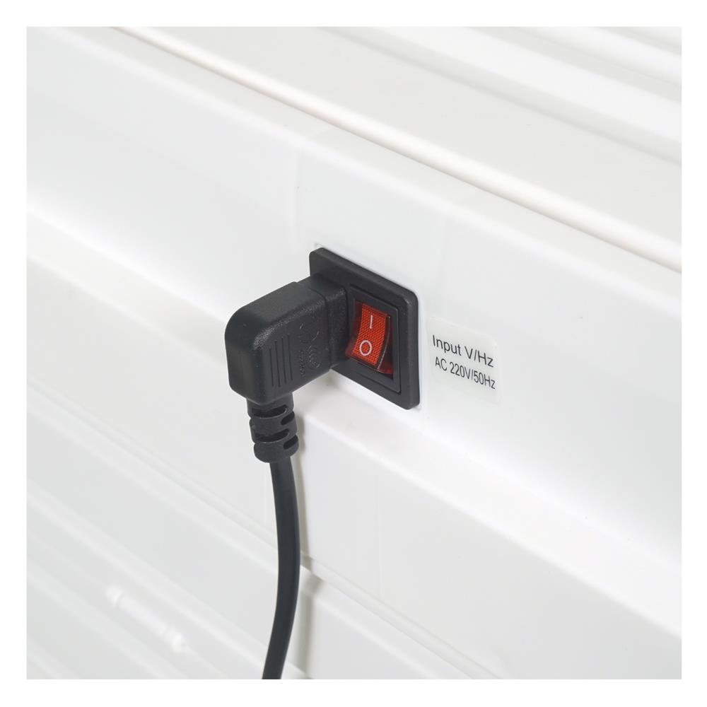 ชั้นวางรองเท้า 8 ช่อง พร้อมระบบเป่าแห้ง อุ่น และกำจัดกลิ่น STACKO CLAIRE 53.5X34X76 ซม. สีขาว