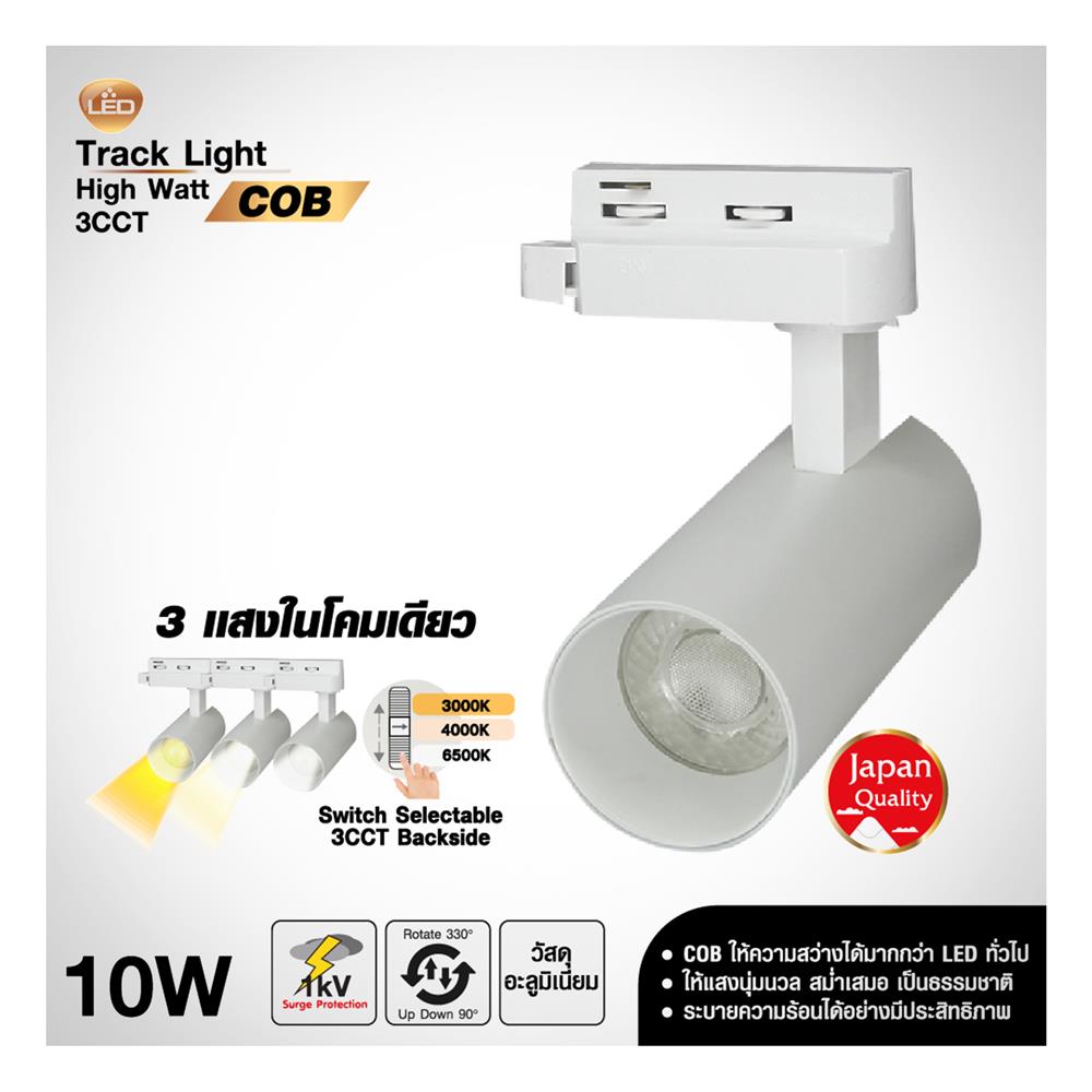 แทรคไลท์ LED SHINING S-TRL10004-1 10 วัตต์ DAYLIGHT/COOL WHITE/WARM WHITE สีขาว