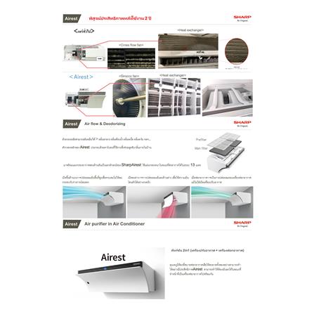 แอร์ผนัง SHARP AH-XP13CPB 12000 บีทียู อินเวอร์เตอร์_3