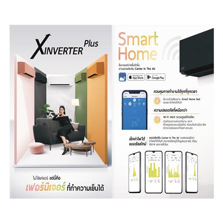 แอร์ผนัง CARRIER 42TVAB036BI 36000 บีทียู อินเวอร์เตอร์ สีขาว_1