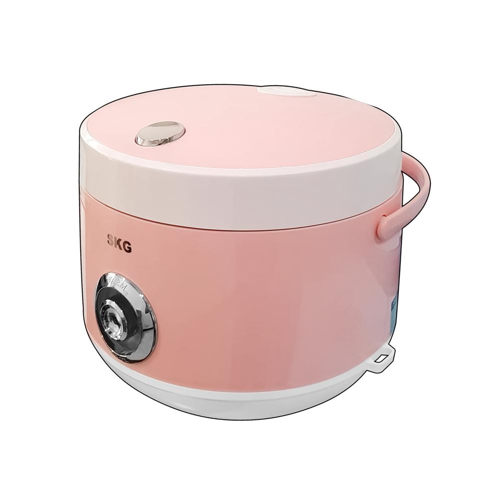 หม้อหุงข้าว MANUAL SKG SK-125 1.2 ลิตร สีขาว/ชมพู