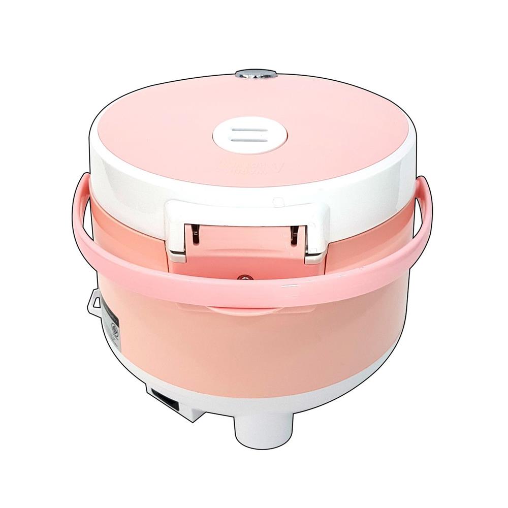 หม้อหุงข้าว MANUAL SKG SK-125 1.2 ลิตร สีขาว/ชมพู