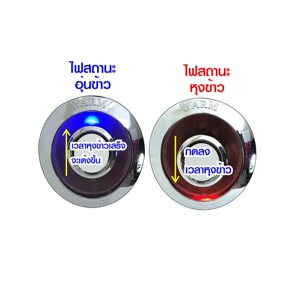 หม้อหุงข้าว MANUAL SKG SK-125 1.2 ลิตร สีขาว/ชมพู