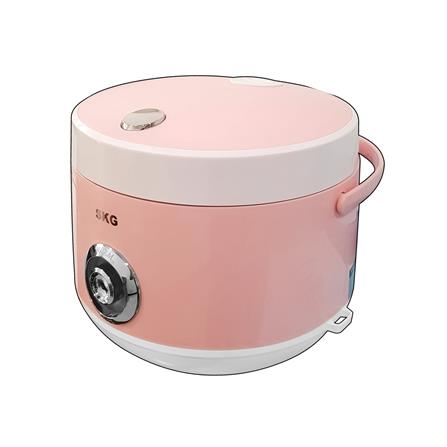 หม้อหุงข้าว MANUAL SKG SK-125 1.2 ลิตร สีขาว/ชมพู_1