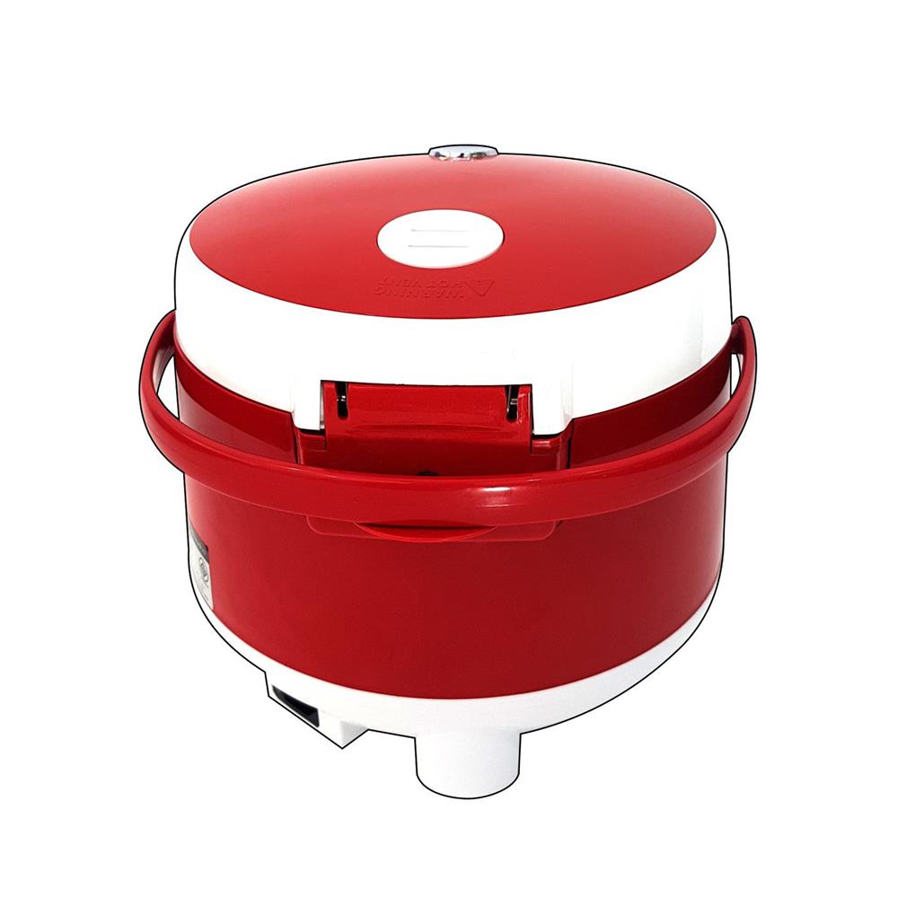 หม้อหุงข้าว MANUAL SKG SK-125 1.2 ลิตร สีขาว/แดง