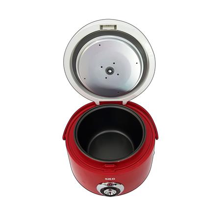 หม้อหุงข้าว MANUAL SKG SK-125 1.2 ลิตร สีขาว/แดง_4