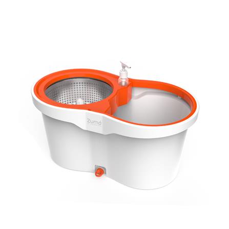 ชุดอุปกรณ์ถังปั่นพร้อมไม้ม็อบ ZUMO เจ๊จิ๋ว ZM04 สีขาว/ส้ม_2