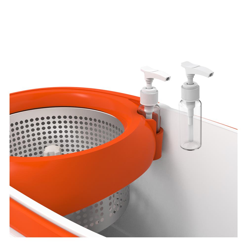 ชุดอุปกรณ์ถังปั่นพร้อมไม้ม็อบ ZUMO EMPIRE ZM03 สีขาว/ส้ม