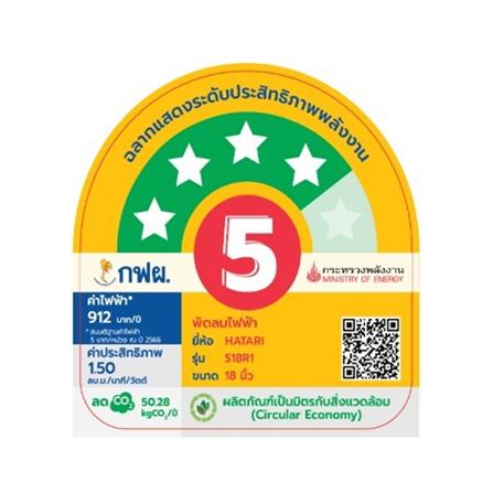 พัดลมสไลด์ 18 นิ้ว HATARI S18R1 สีเทา_3