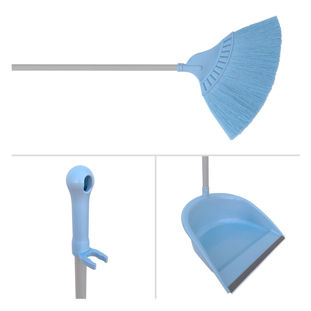 ชุดไม้กวาดพร้อมที่โกยผง NAMI ขยันกวาด NM2 สีเทา/ฟ้า