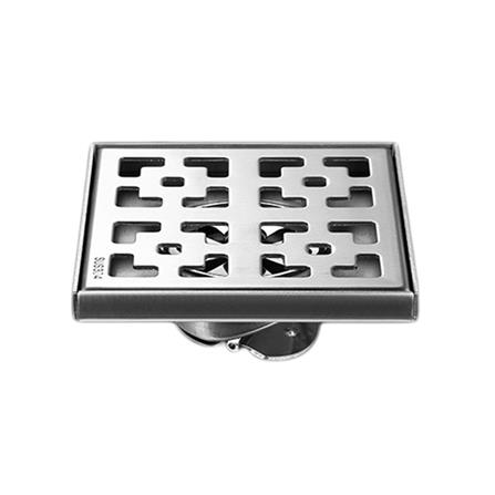 ตะแกรงกันกลิ่นเหลี่ยม CASSA CM0015 15 ซม. สีเงิน_0