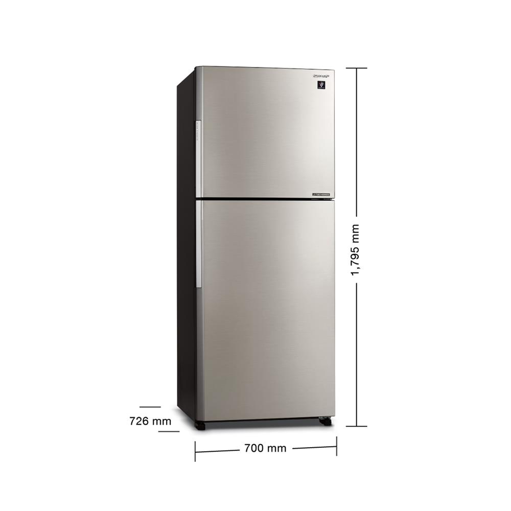 ตู้เย็น 2 ประตู SHARP SJ-XP500TP-SL 16.6 คิว สีเงิน