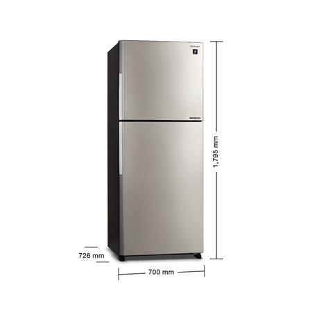 ตู้เย็น 2 ประตู SHARP SJ-XP500TP-SL 16.6 คิว สีเงิน_9
