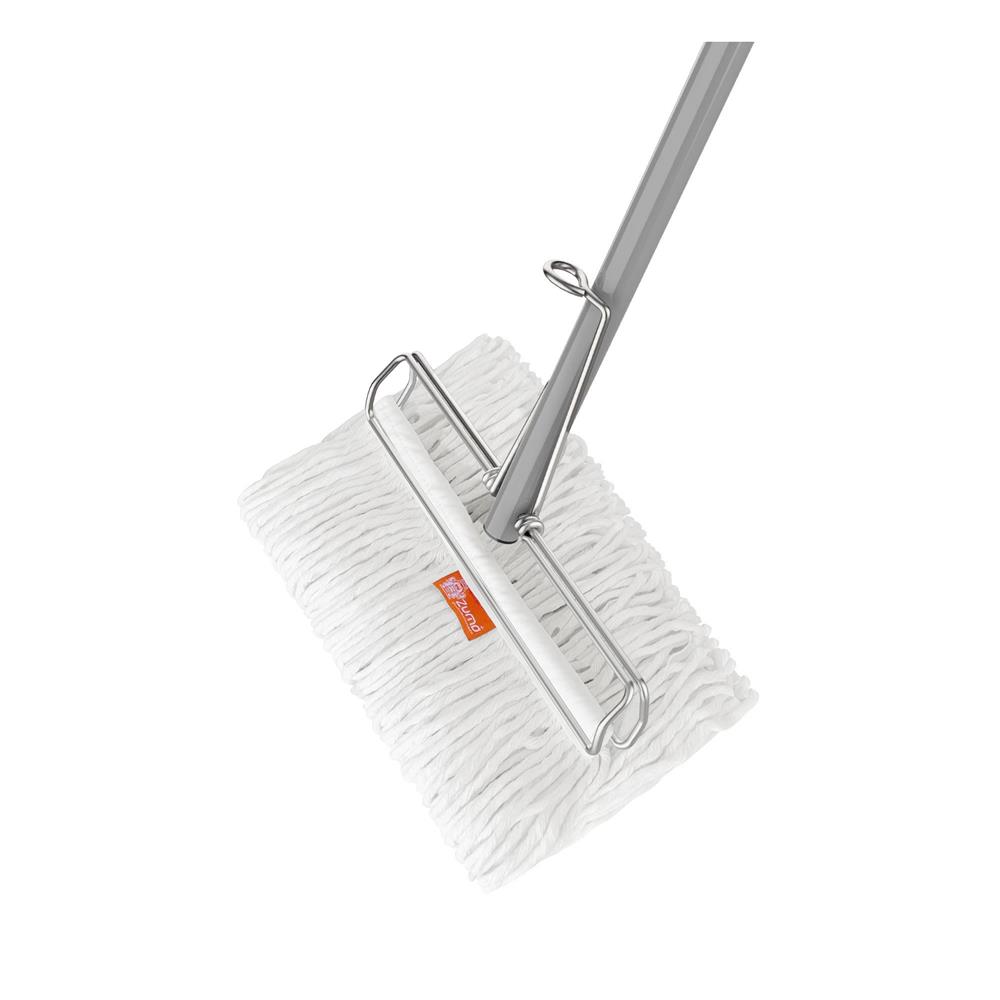 ไม้ม๊อบถูพื้นแบบหนีบด้ามยาว 12 นิ้ว ZUMO ZM15 สีขาว/ส้ม