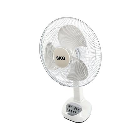 พัดลมโซลาร์เซลล์ 12 นิ้ว SKG SK-125L สีขาว_2