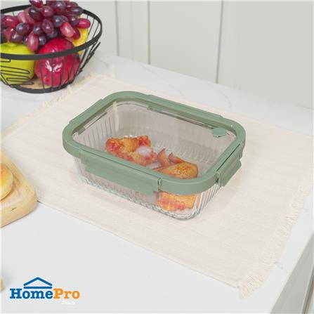 กล่องอาหารแก้วเหลี่ยม KECH RENA 1.52 ลิตร สีเทา_6